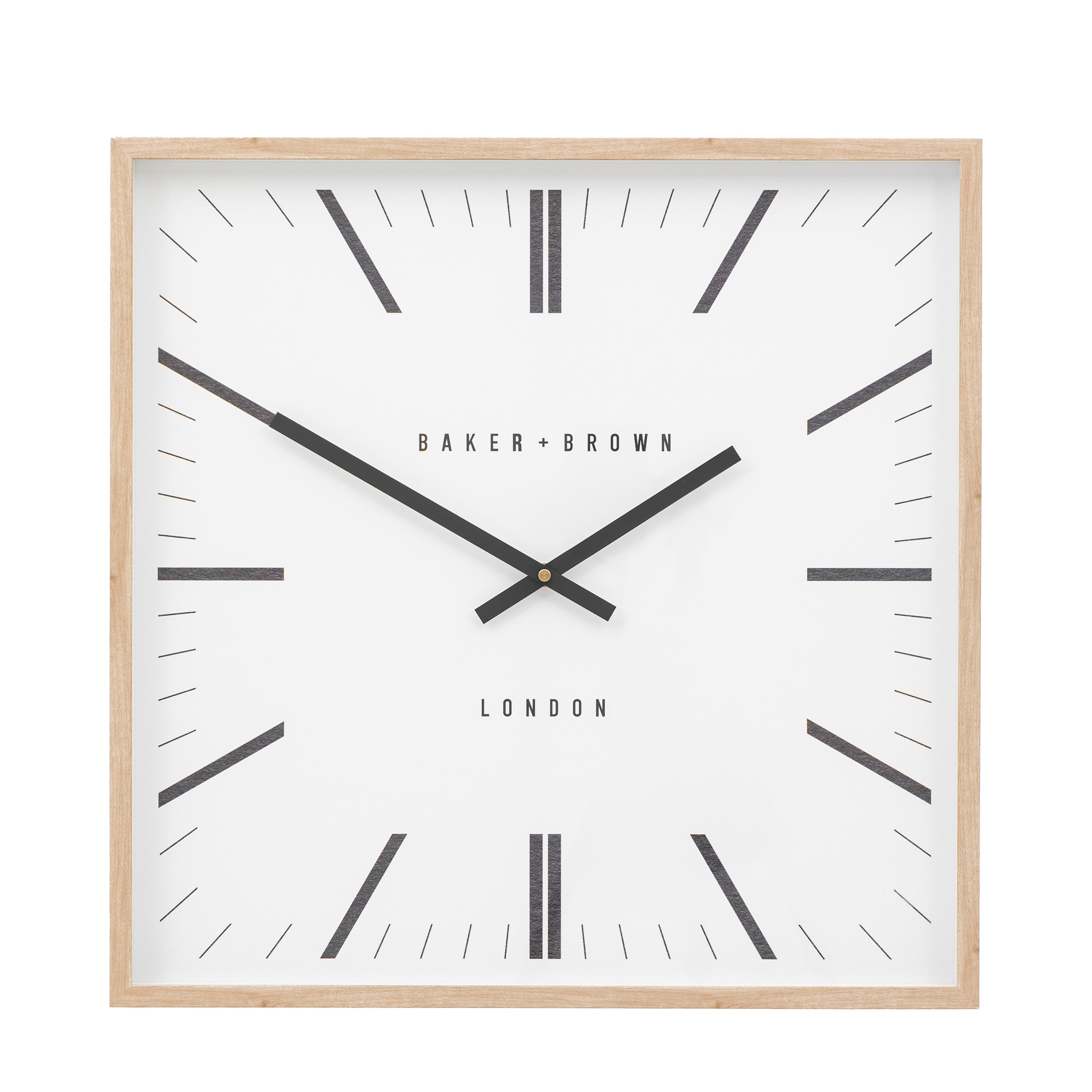 Penhurst Oak Wood Square Wall Clock